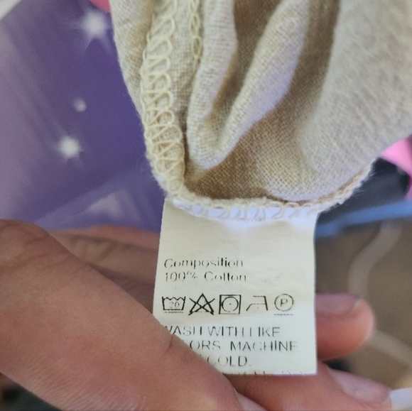 Shein Beige Cotton Shorts Size Medium - Picture 4 of 4